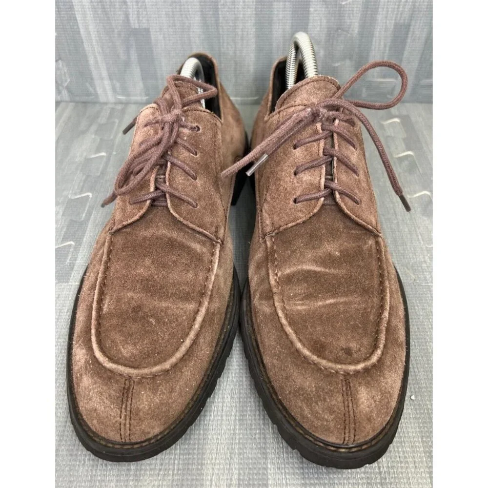 Blue Saks Fifth Avenue Oxford Dress Shoes Men's Size 9M Brown